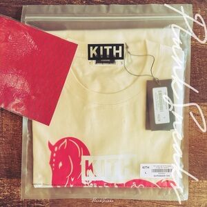 Kith Treats Year of the Horse Vintage Tee • Sandrift • 2026